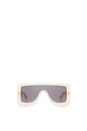 LOEWE Anagram mask sunglasses in acetate Ivory