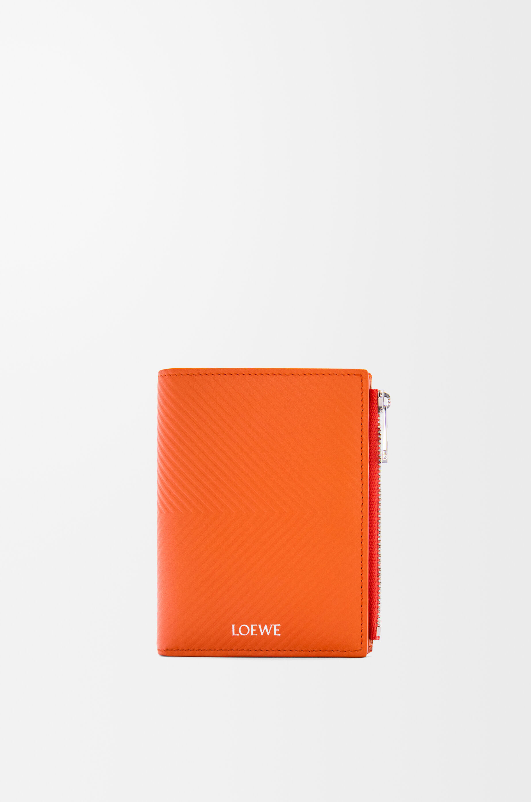 スリム コンパクト ウォレット（テクスチャードクラシックカーフ） ブラック - LOEWE