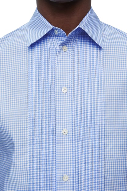 LOEWE Pleated shirt in cotton Soft Blue plp_rd