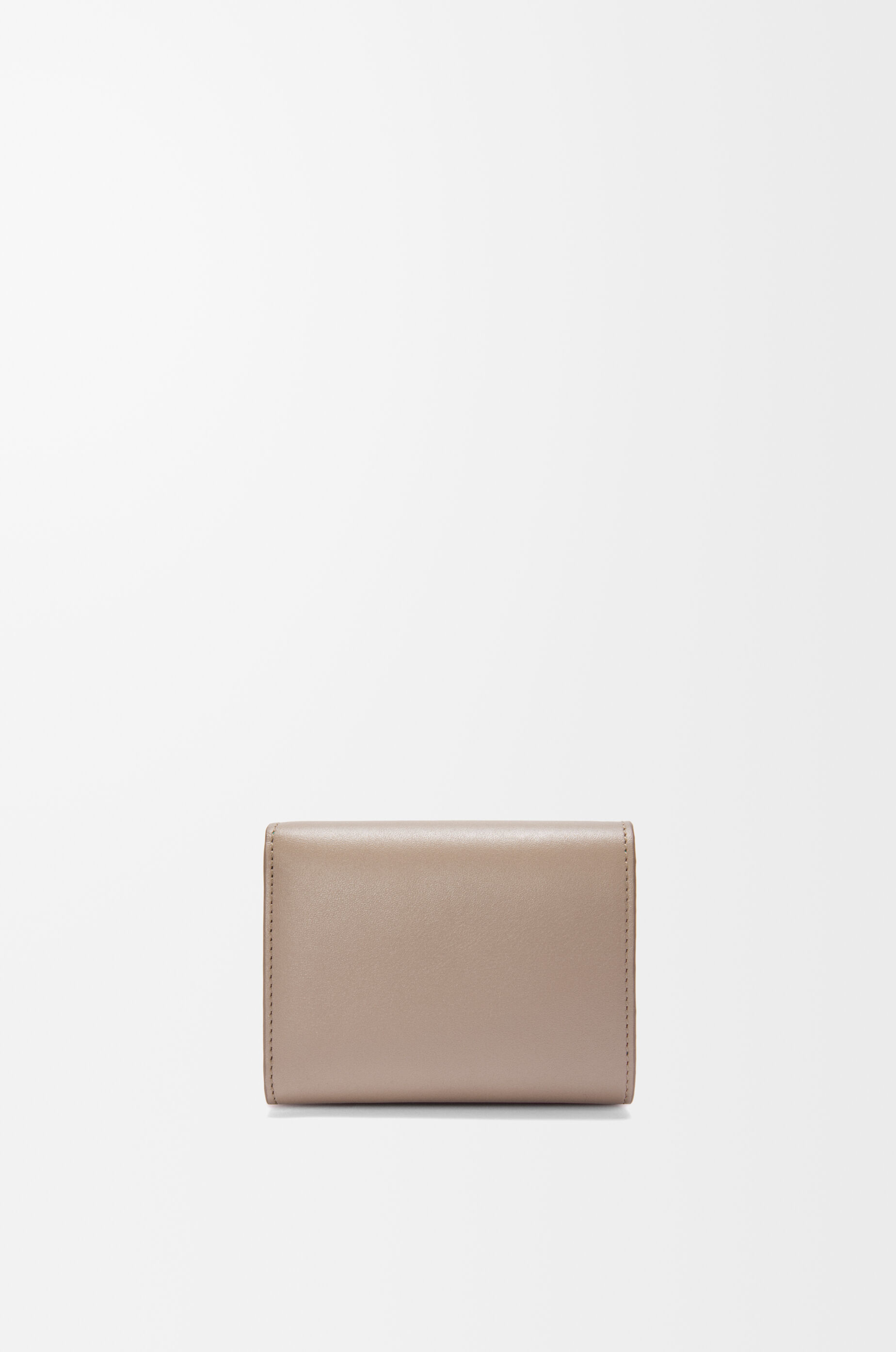 Trifold zip wallet in shiny nappa calfskin Beige - LOEWE