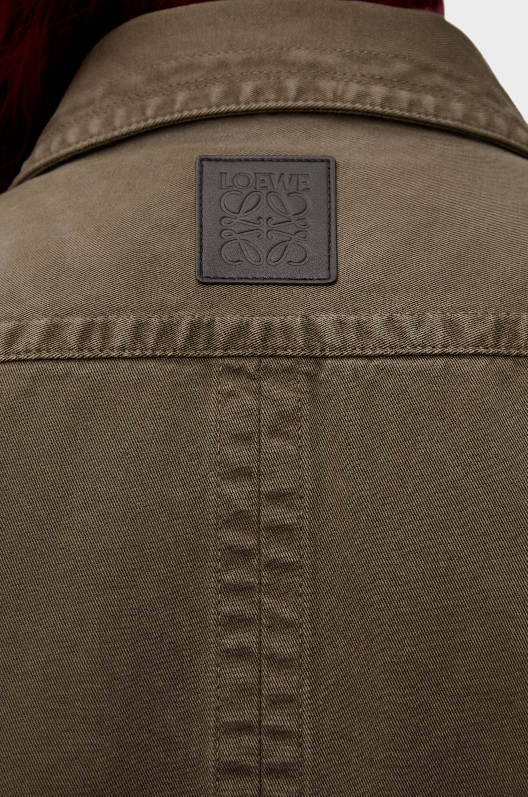 Overshirt in cotton Green - LOEWE