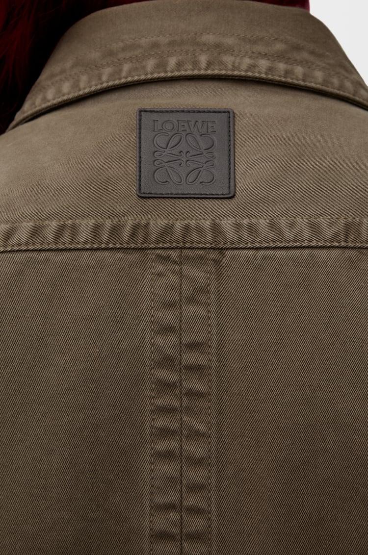 LOEWE Overshirt in cotton Khaki Green
