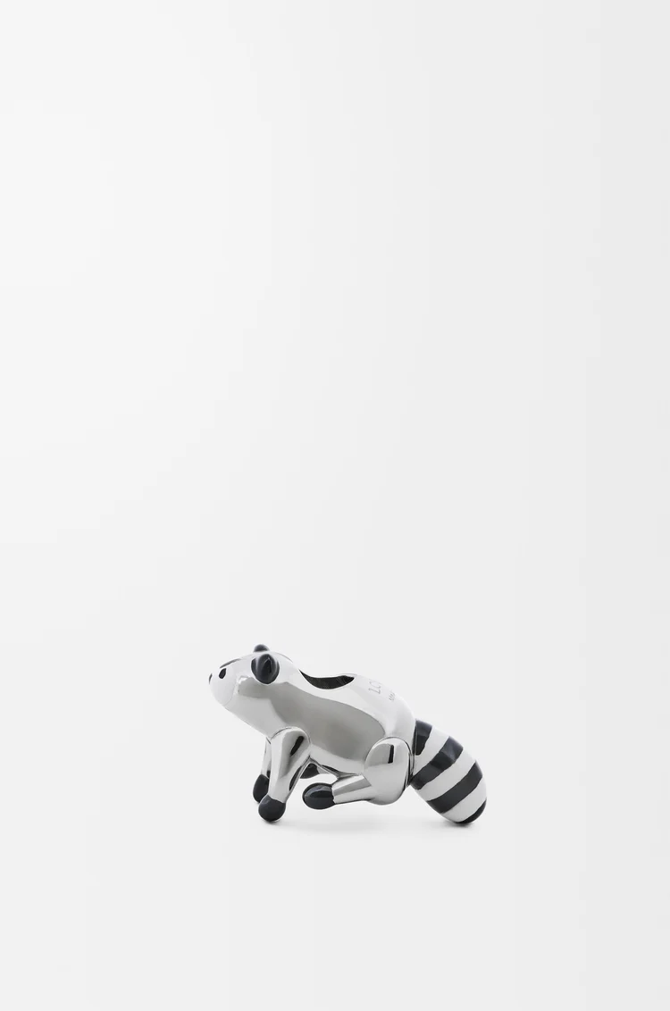 LOEWE ラクーン ダイス シルバー