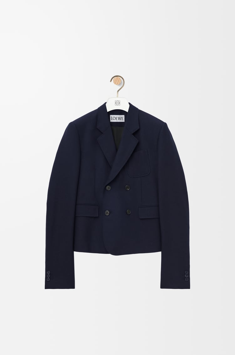 LOEWE Chaqueta en lana Azul Marino Jaspeado