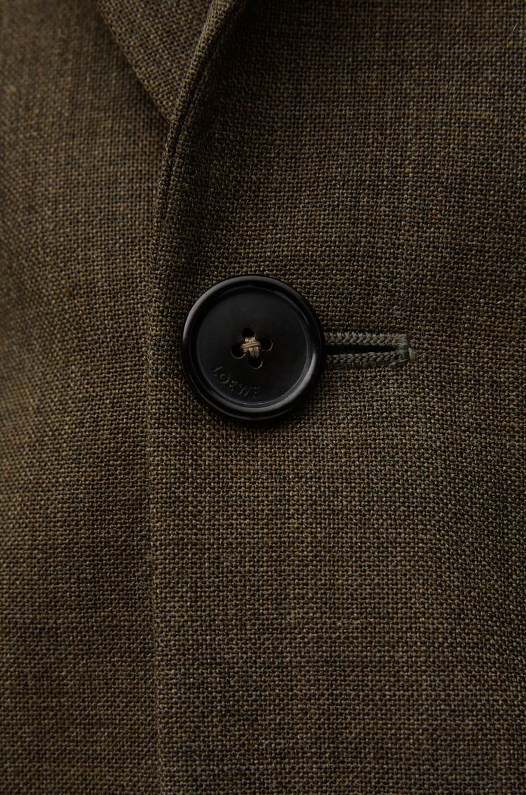LOEWE Jacket in wool Khaki Green