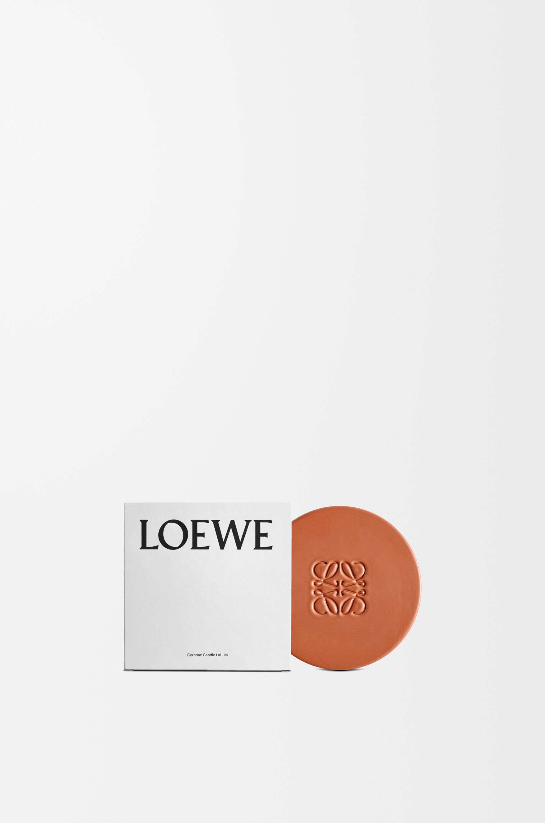 キャンドル　リッド　セット　新品未使用　ロエベ キャンドル リッド ミディアム ブラウン - LOEWE