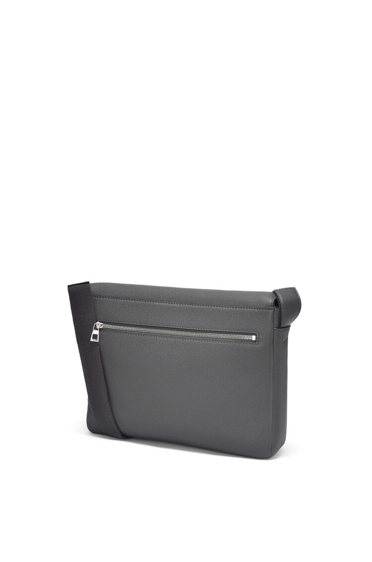 LOEWE Military Messenger bag in soft grained calfskin Anthracite