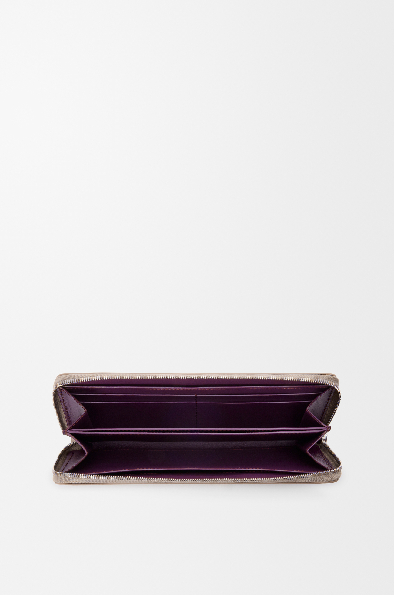 LOEWE Cartera con cremallera Knot en piel napa de ternera Arcilla/Ciruela
