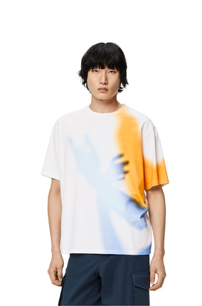 LOEWE Camiseta en algodón con estampado de sombra Blanco plp_rd