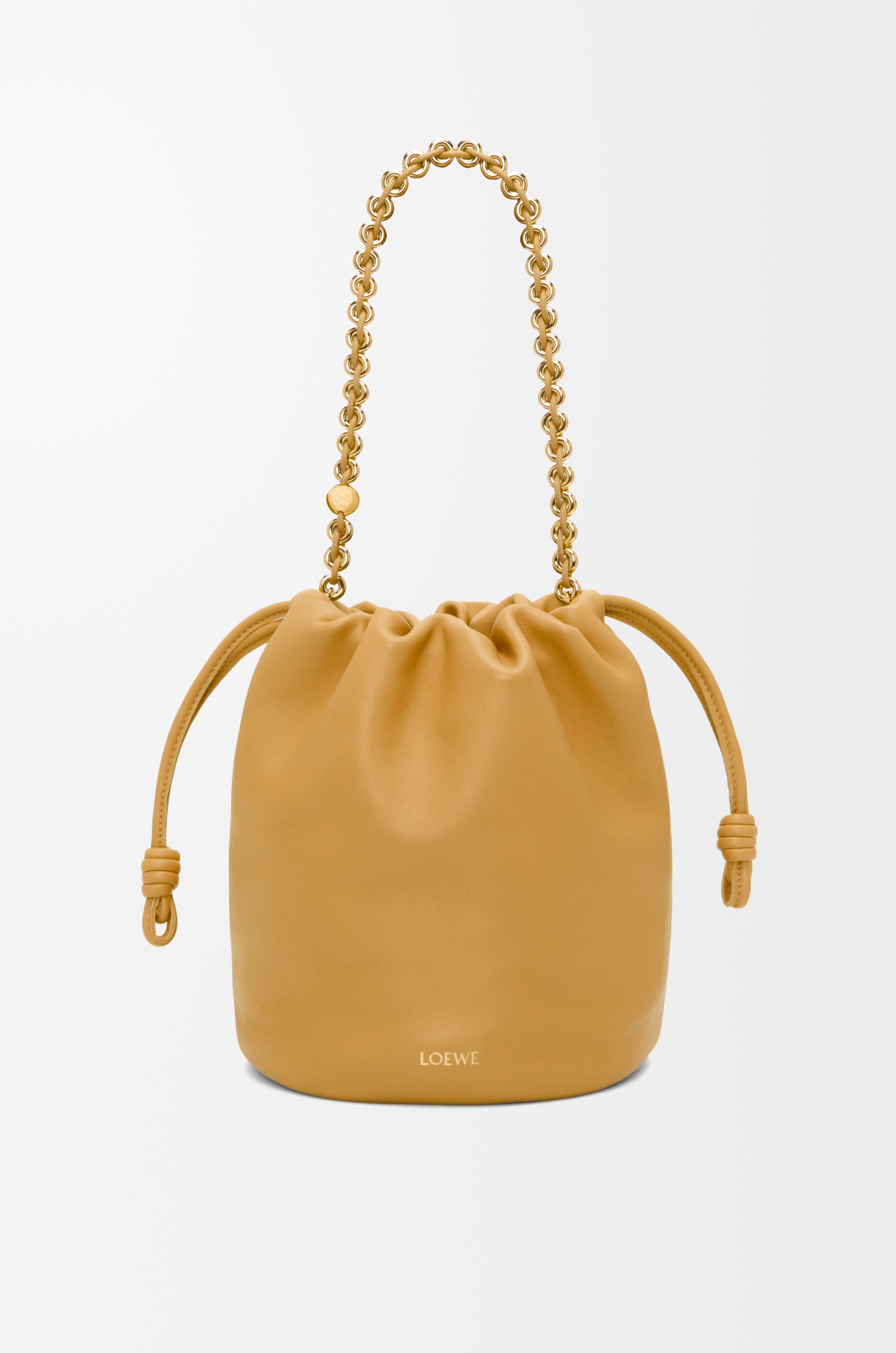 Flamenco purse bucket in mellow nappa lambskin