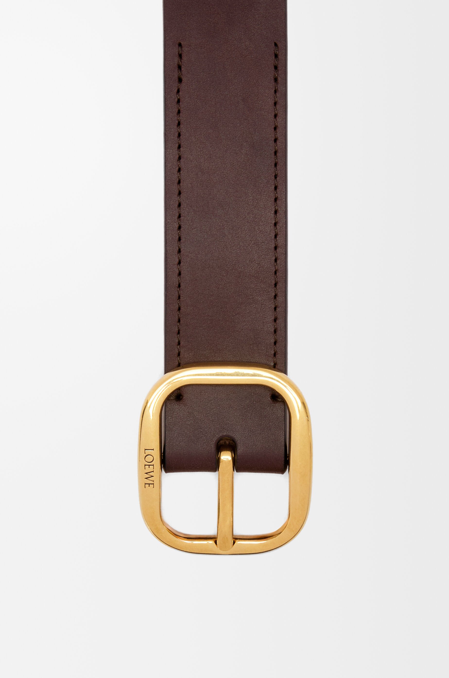 滝沢眞規子愛用[LOEWE]Black leatherbeltカーブドバックルベルト
