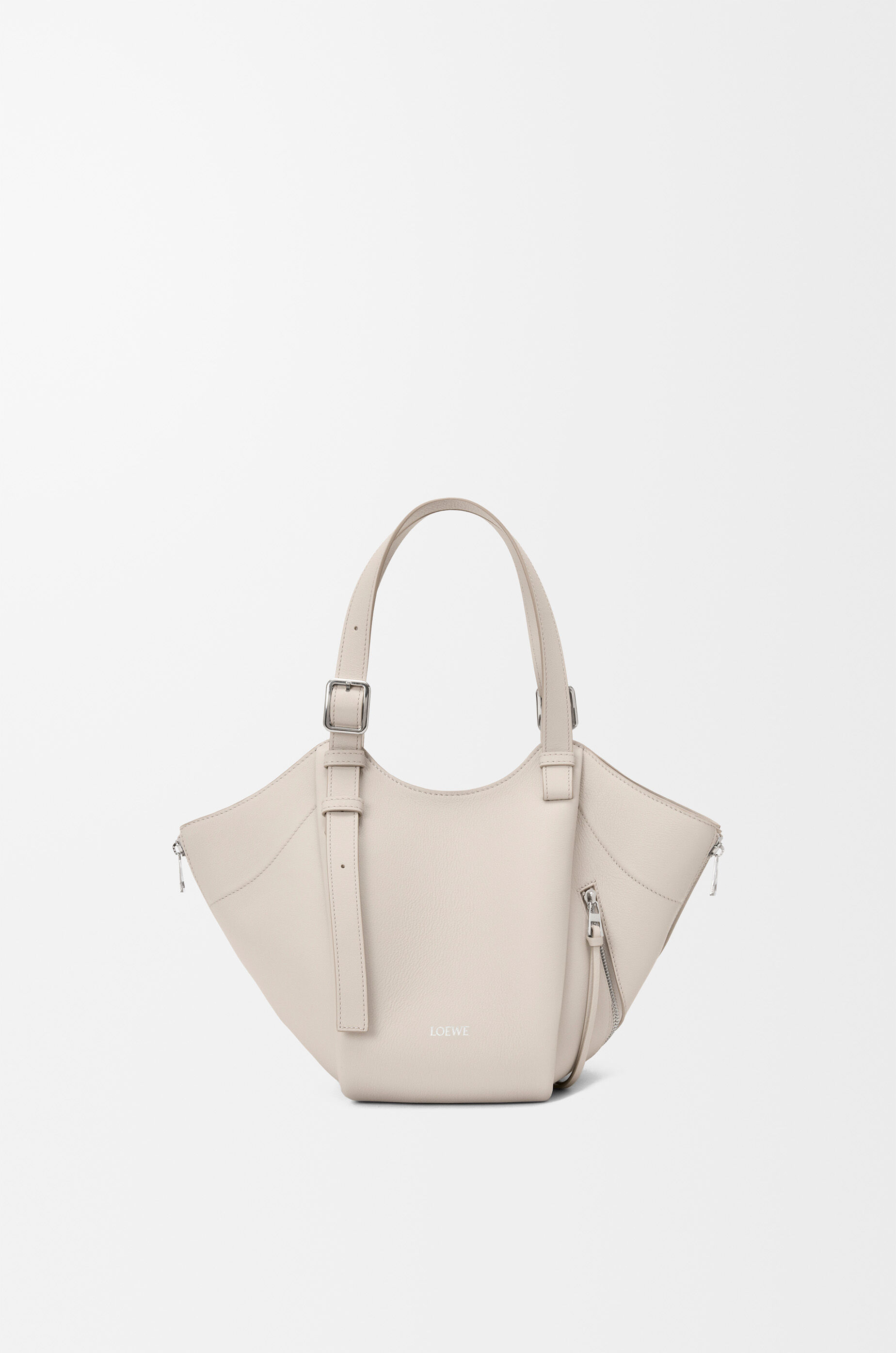 Hammock Flip bag in classic calfskin Grey - LOEWE