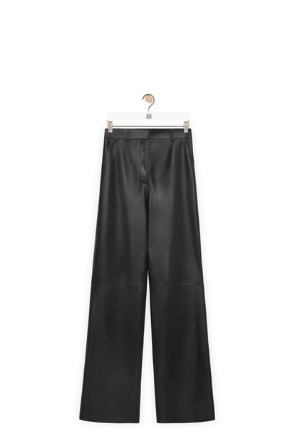 LOEWE High waisted trousers in nappa lambskin 黑色 plp_rd
