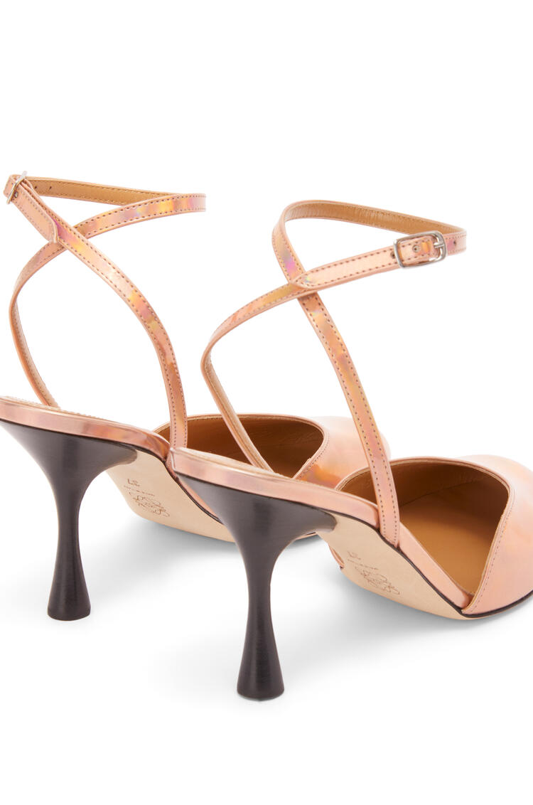 LOEWE Zapato de salón en tejido holográfico Oro Rosa pdp_rd