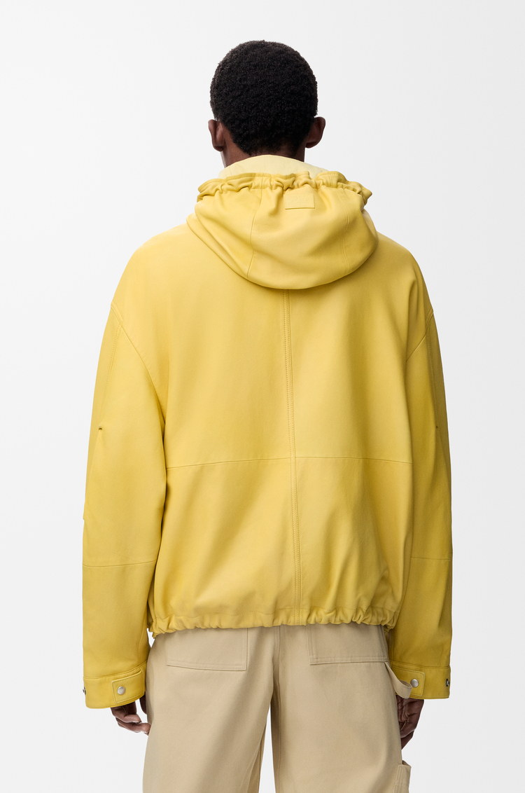 LOEWE Short parka in nappa lambskin Light Yellow