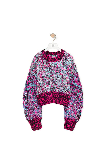 LOEWE 스웨터 - 울 Pink/Multicolor