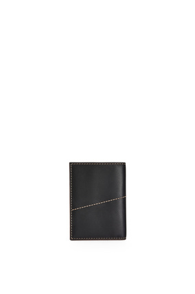 LOEWE Puzzle stitches bifold card wallet in smooth calfskin Black plp_rd