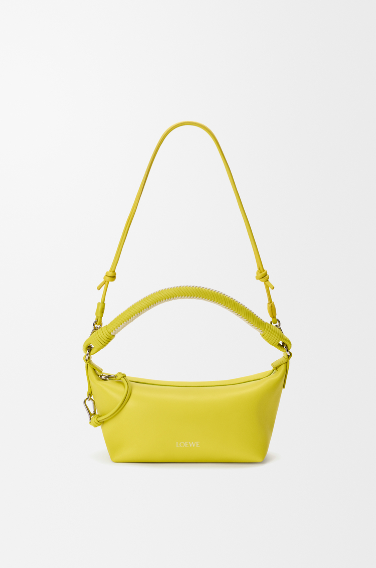 LOEWE Cala mini bag in mellow nappa lambskin Lemon/Soft White