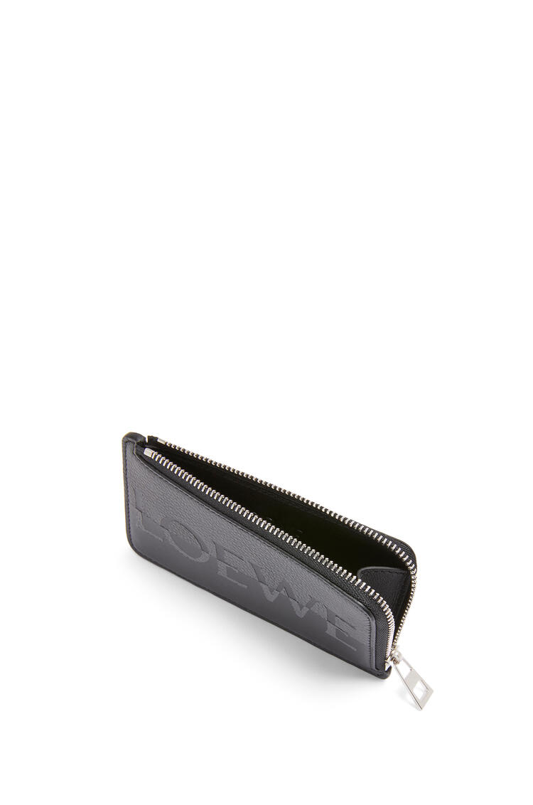 LOEWE Signature coin cardholder in calfskin Anthracite/Black