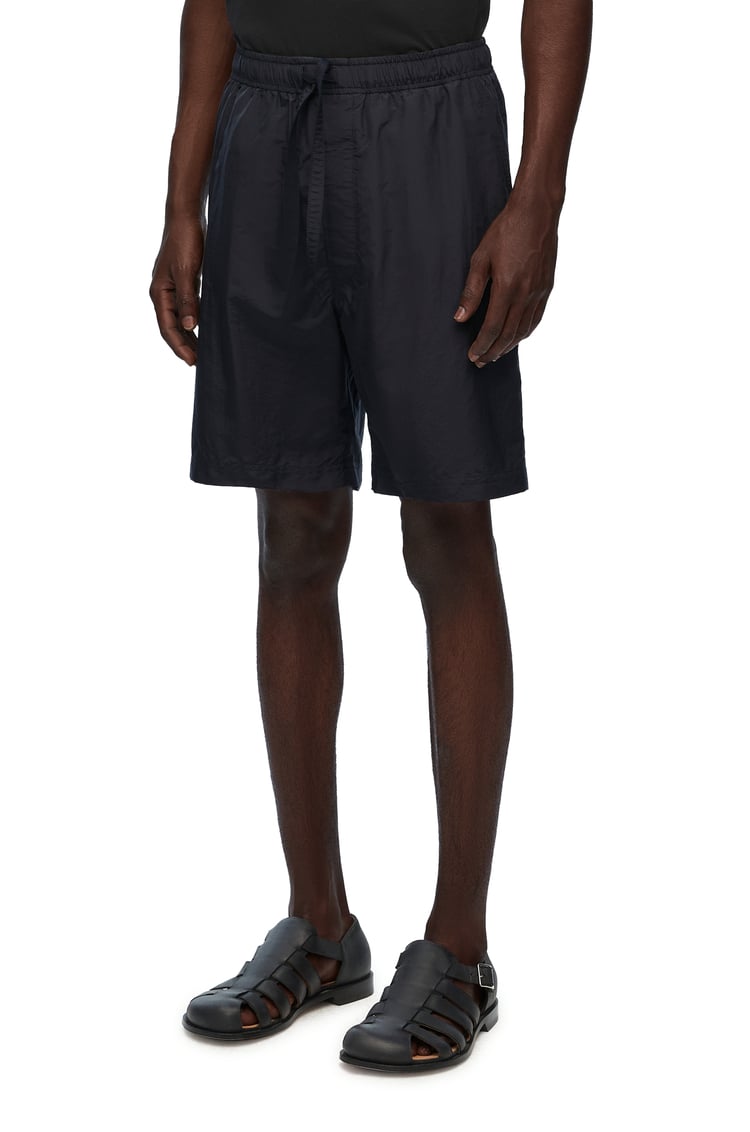 LOEWE Shorts in technical silk 黑色