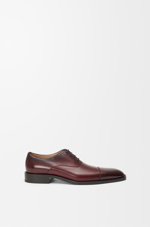 LOEWE LOEWE Crown Oxford in brushed calfskin Burgundy plp_rd
