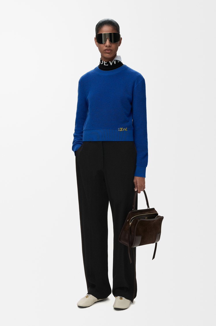 LOEWE トラウザーズ（レーヨン&ウールブレンド） ブラック