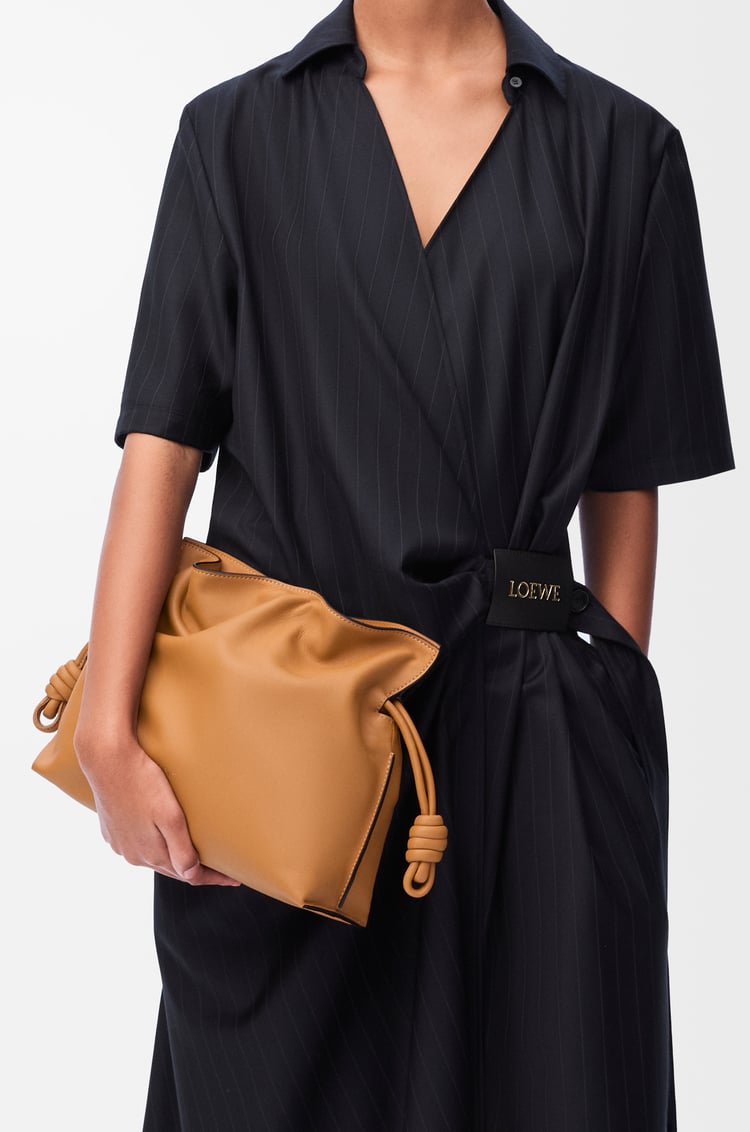 LOEWE Medium Flamenco clutch in nappa calfskin Warm Desert