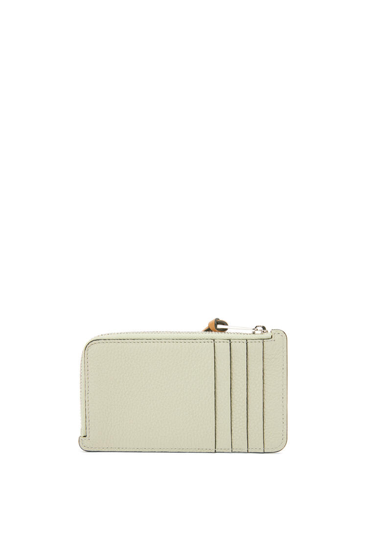 LOEWE Coin cardholder in soft grained calfskin Marble Green/Ash Grey pdp_rd