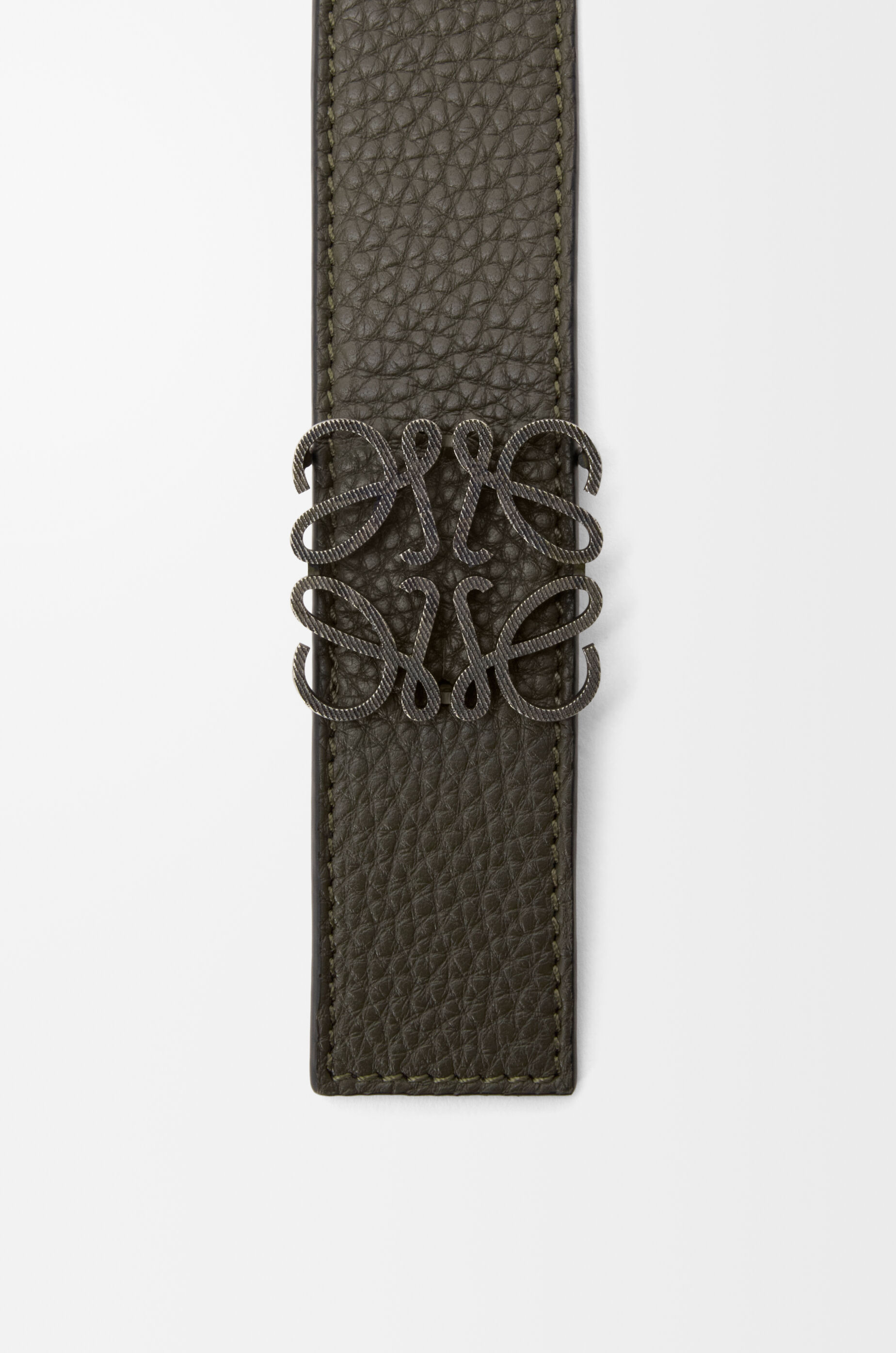 リバーシブル アナグラム ベルト（サプルグレインカーフ） グリーン