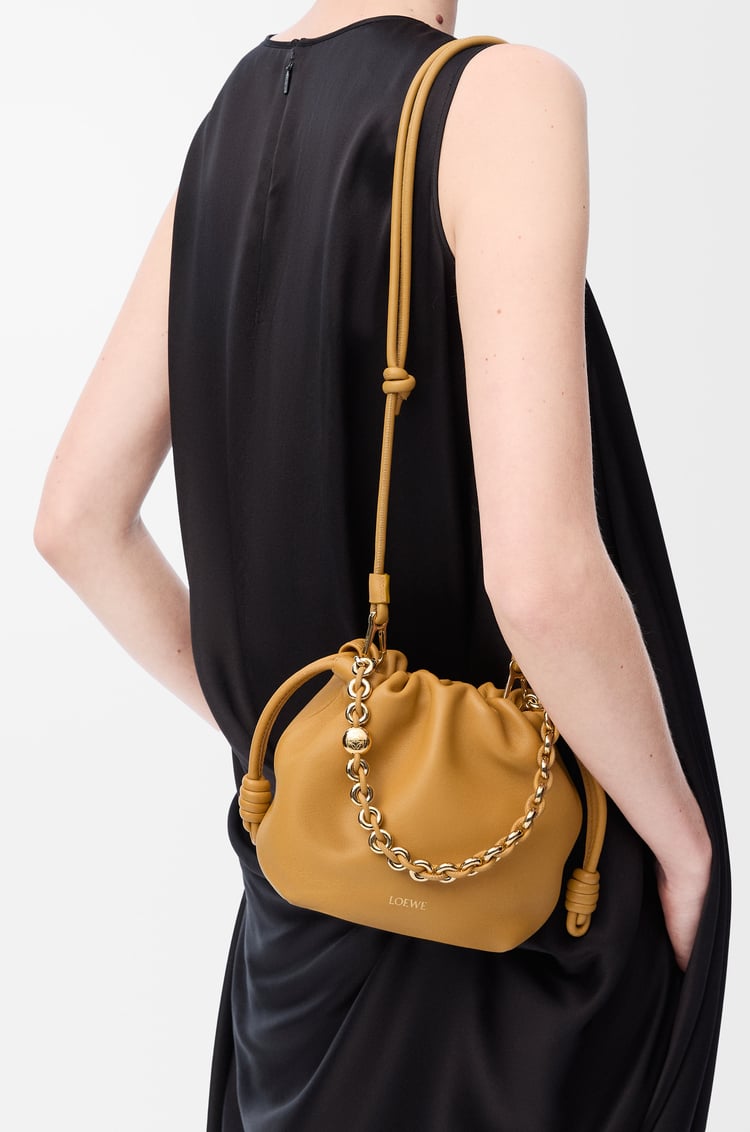 LOEWE Mini Flamenco purse in mellow nappa lambskin Sahara