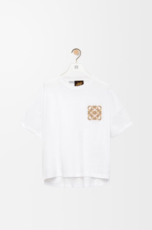 ボクシーフィット Tシャツ（コットン） ホワイト - LOEWE