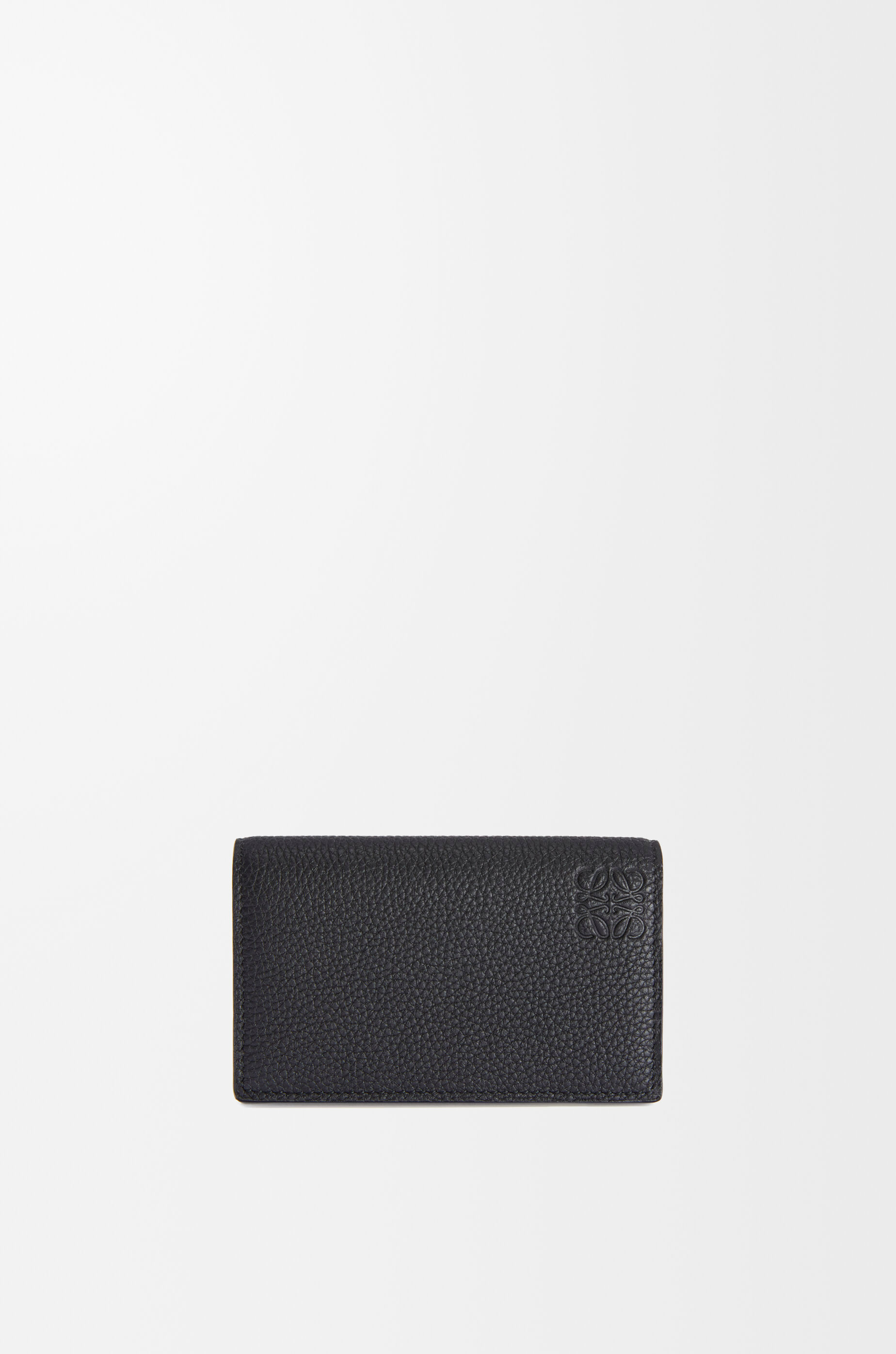 上品なファッション ビジネスカードホルダー（ソフトグレインカーフ） LOEWE - ブラック 小物