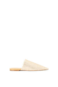 LOEWE Pointy slipper in suede and crystal Champagne pdp_rd