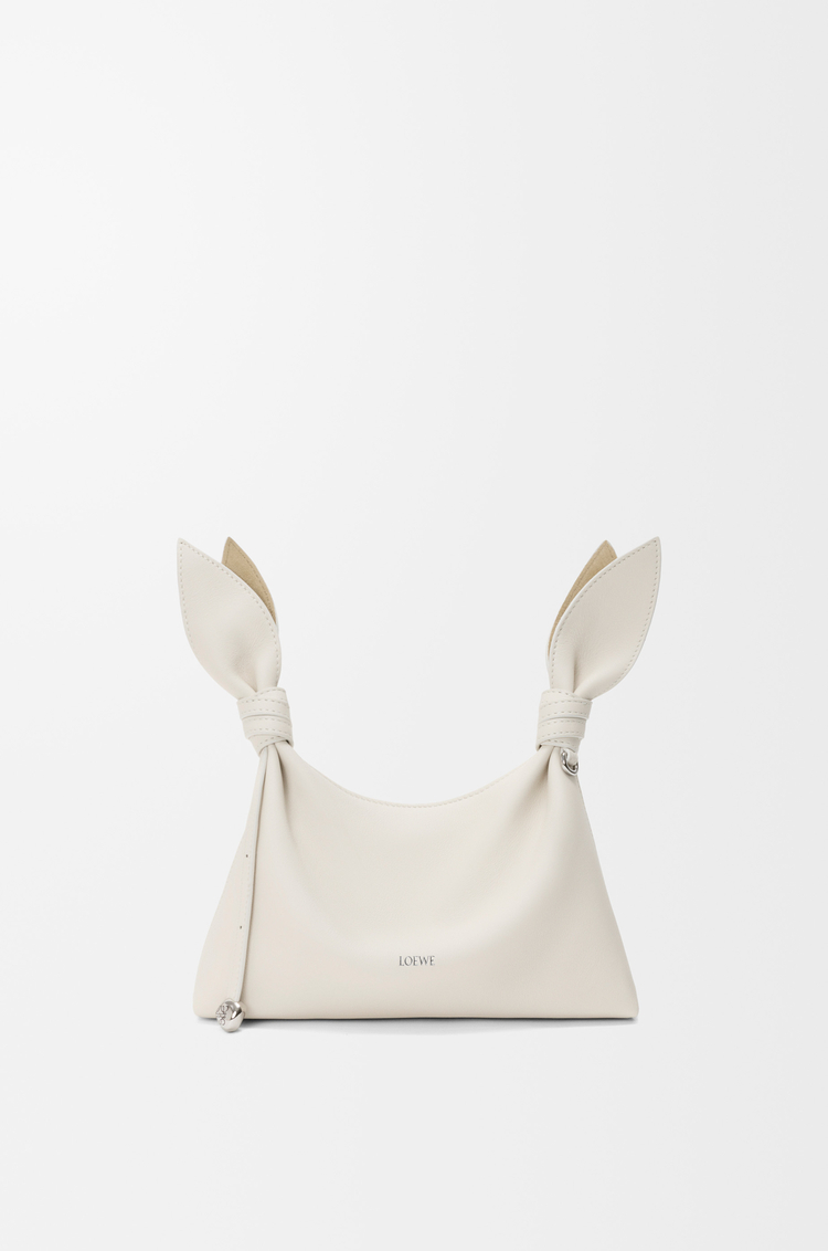 LOEWE Bolso Scarf mini en piel de ternera lisa Blanco Suave