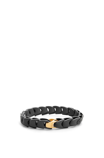 LOEWE Woven bracelet in calfskin 黑色 plp_rd