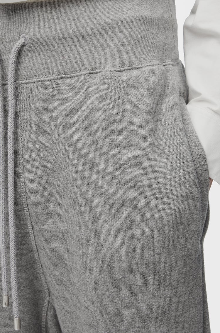 LOEWE Sweatpants in cotton and cashmere Lead Grey