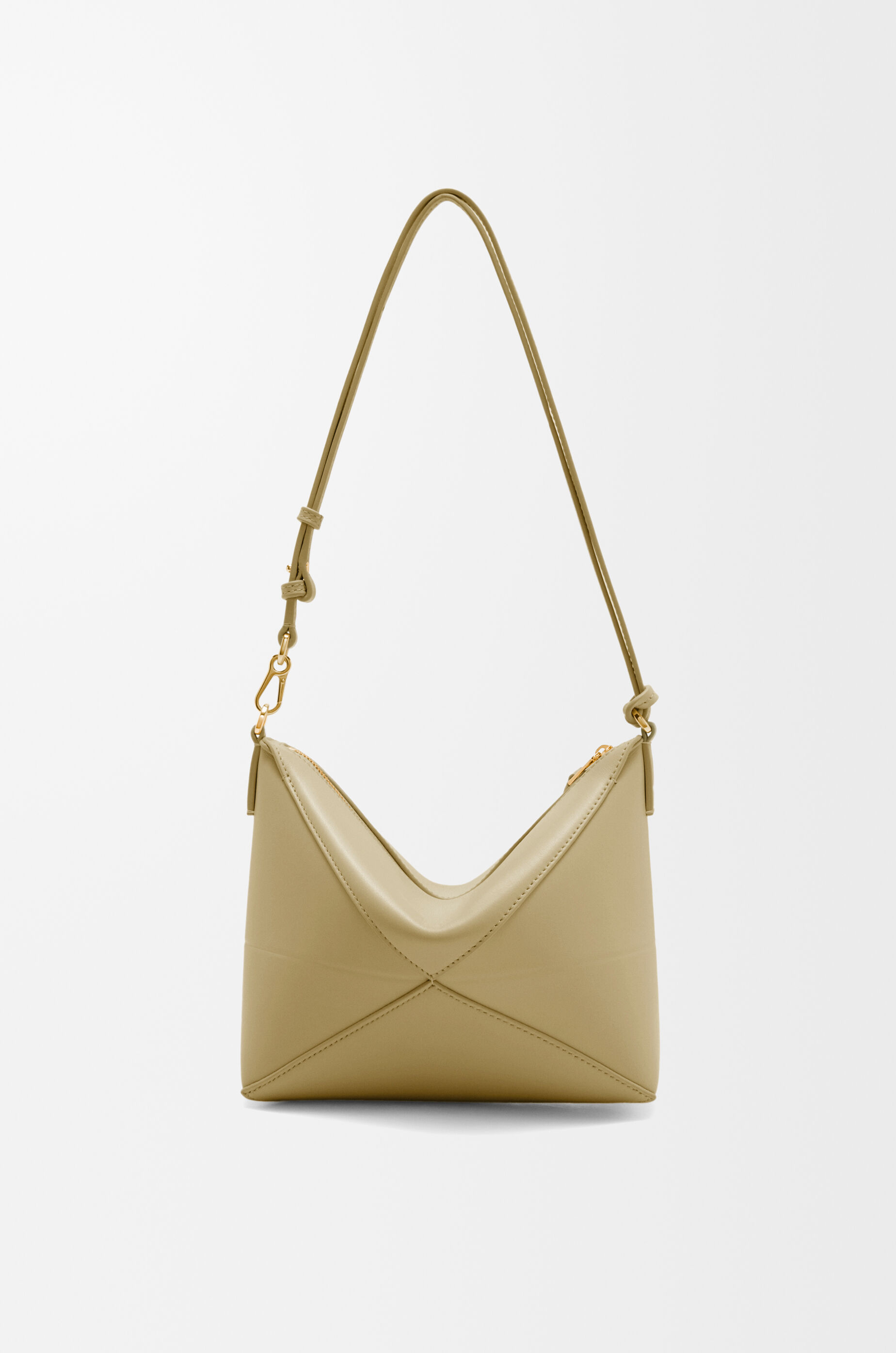 パズルフォルド ポーチ（シャイニーナパカーフ） グリーン - LOEWE