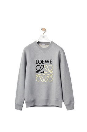 LOEWE アナグラム スウェットシャツ（コットン） grey melange plp_rd