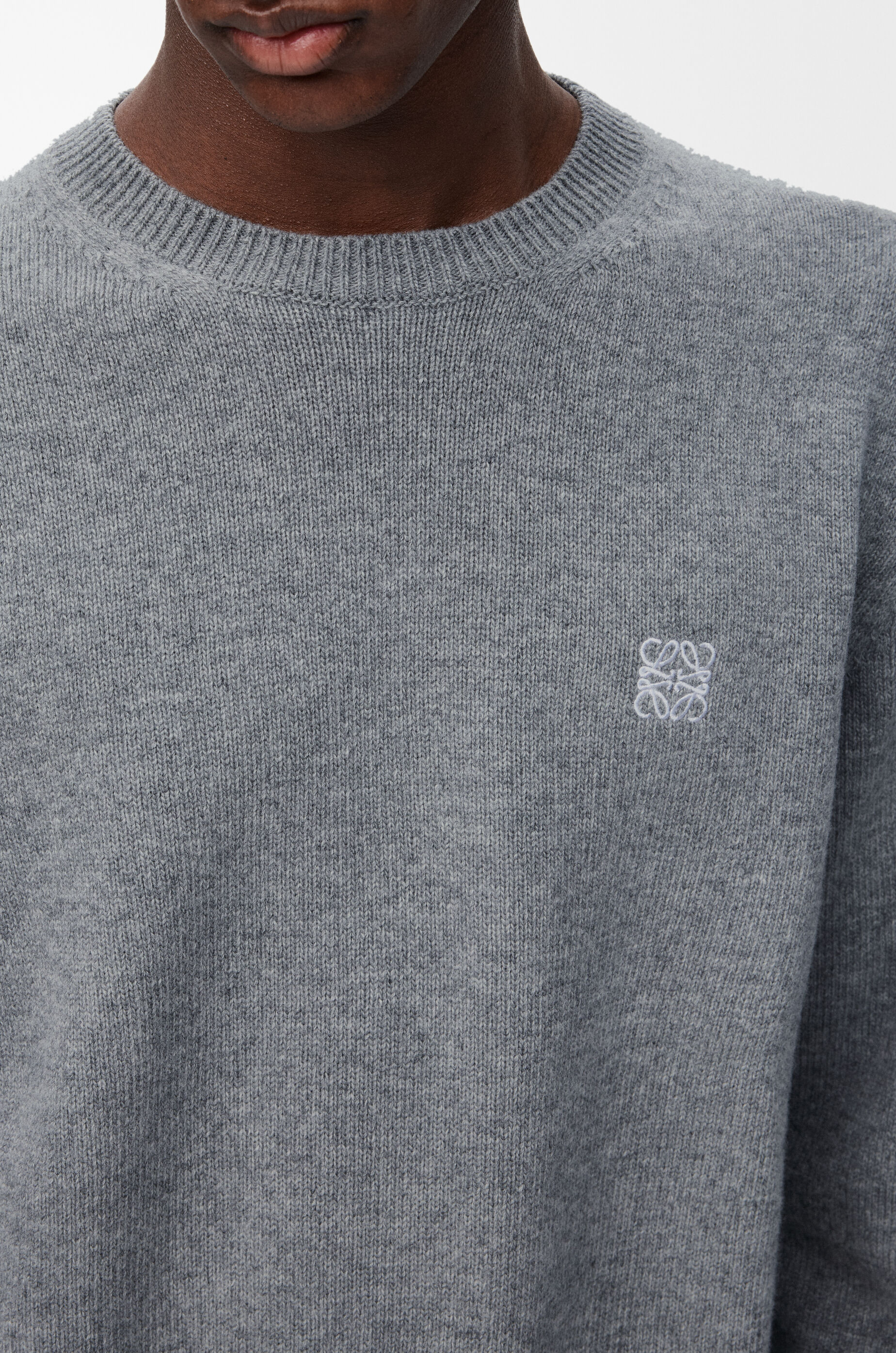 Sweater in wool Grey - LOEWE