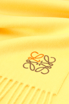 LOEWE Anagram scarf in cashmere Yellow plp_rd