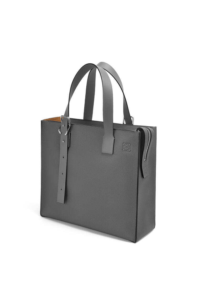 LOEWE Buckle Zip tote in soft grained calfskin Anthracite pdp_rd