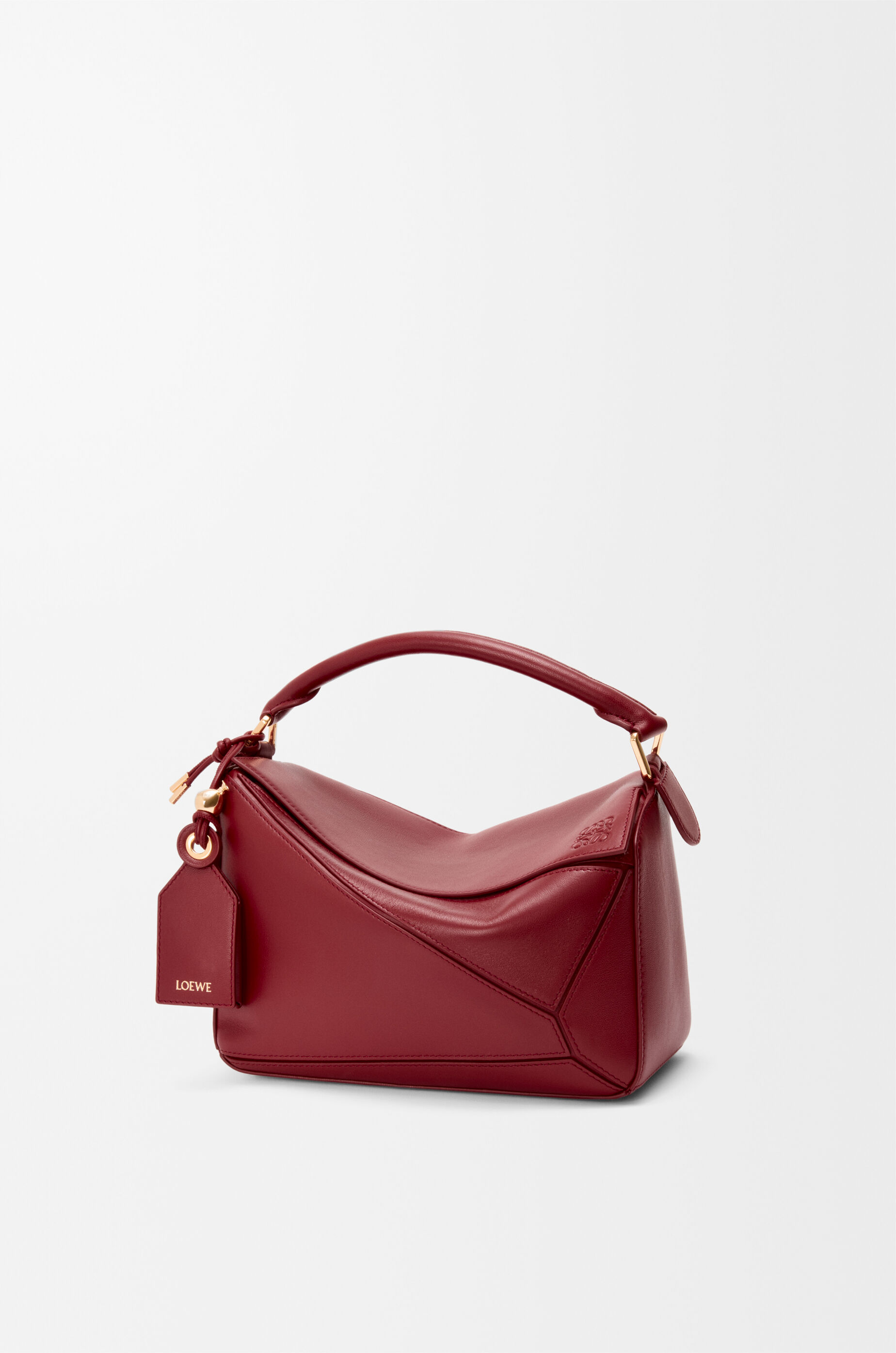日本最級 パズルバッグ フェザーライト スモール（ナパラム） LOEWE - レッド バッグ