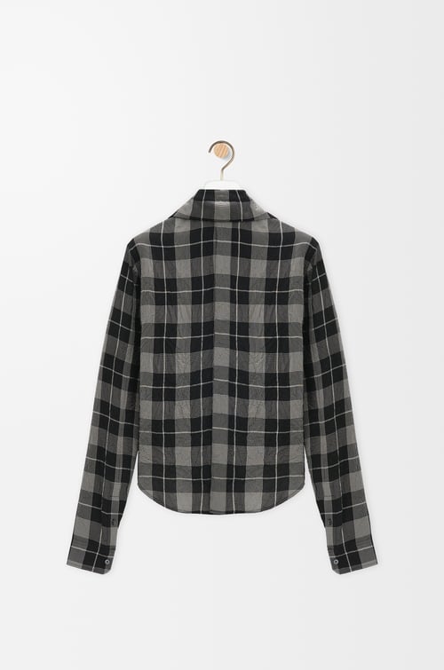 LOEWE Shirt in viscose Black/White