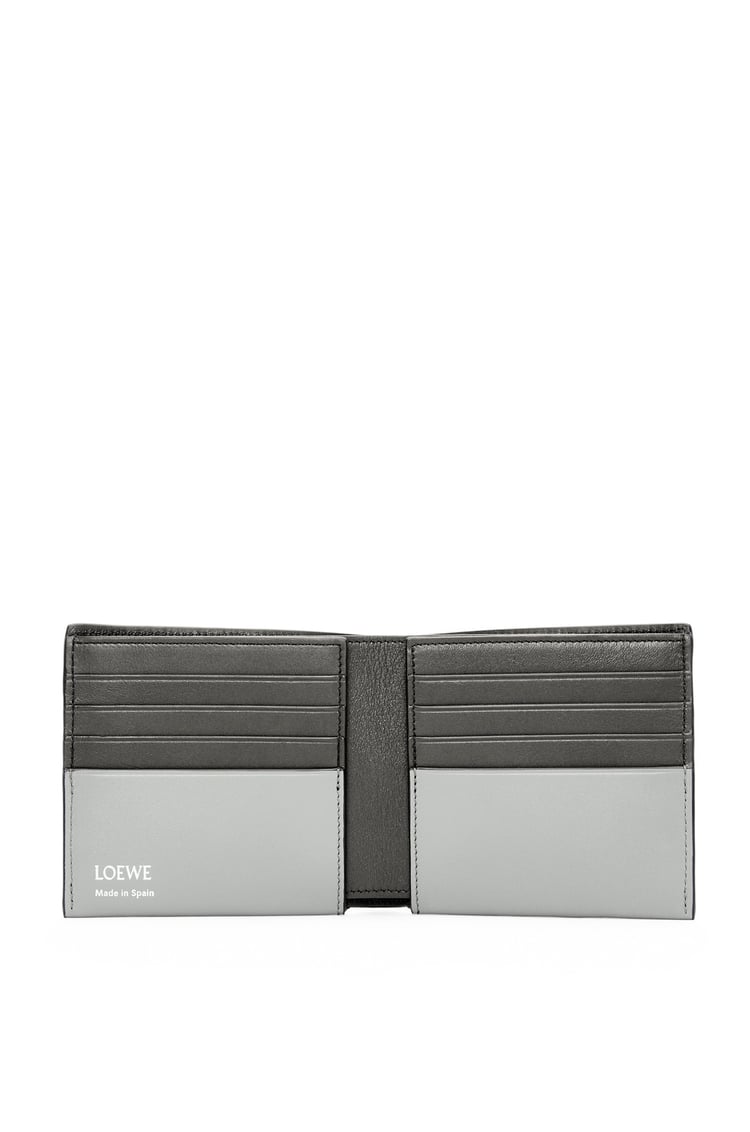 LOEWE Bifold wallet in shiny nappa calfskin Pearl Grey/Dark Grey