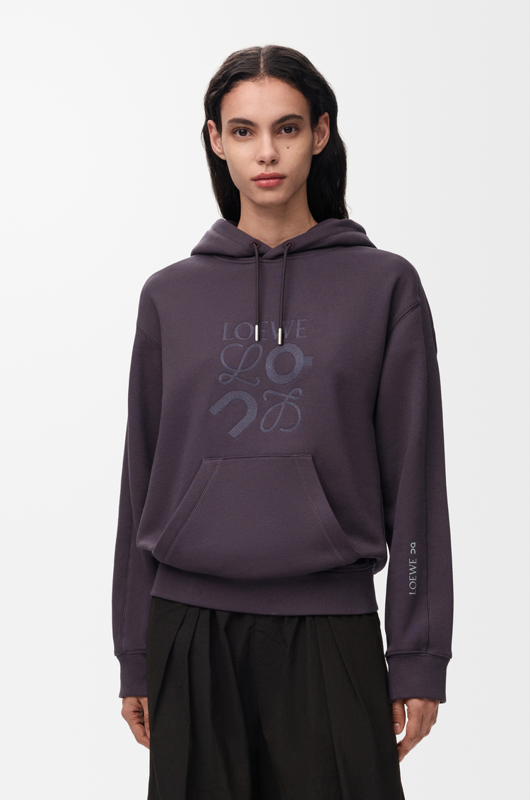 LOEWE Hoodie in cotton Purple