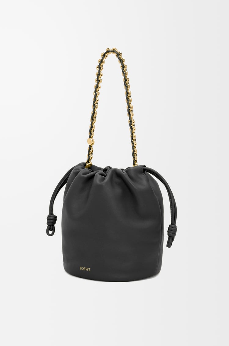 LOEWE Flamenco purse bucket in mellow nappa lambskin Black