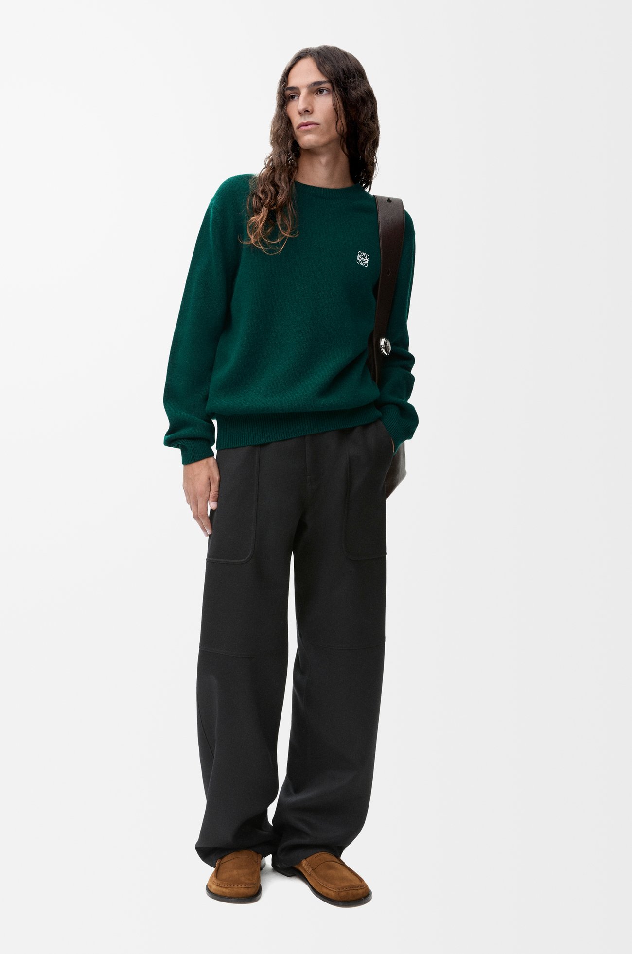 LOEWE Jersey en lana Verde
