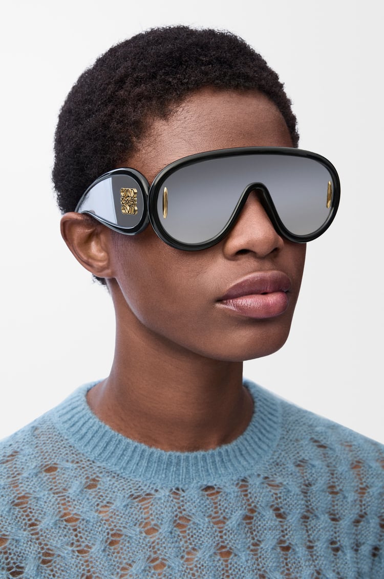 LOEWE Wave mask sunglasses Black