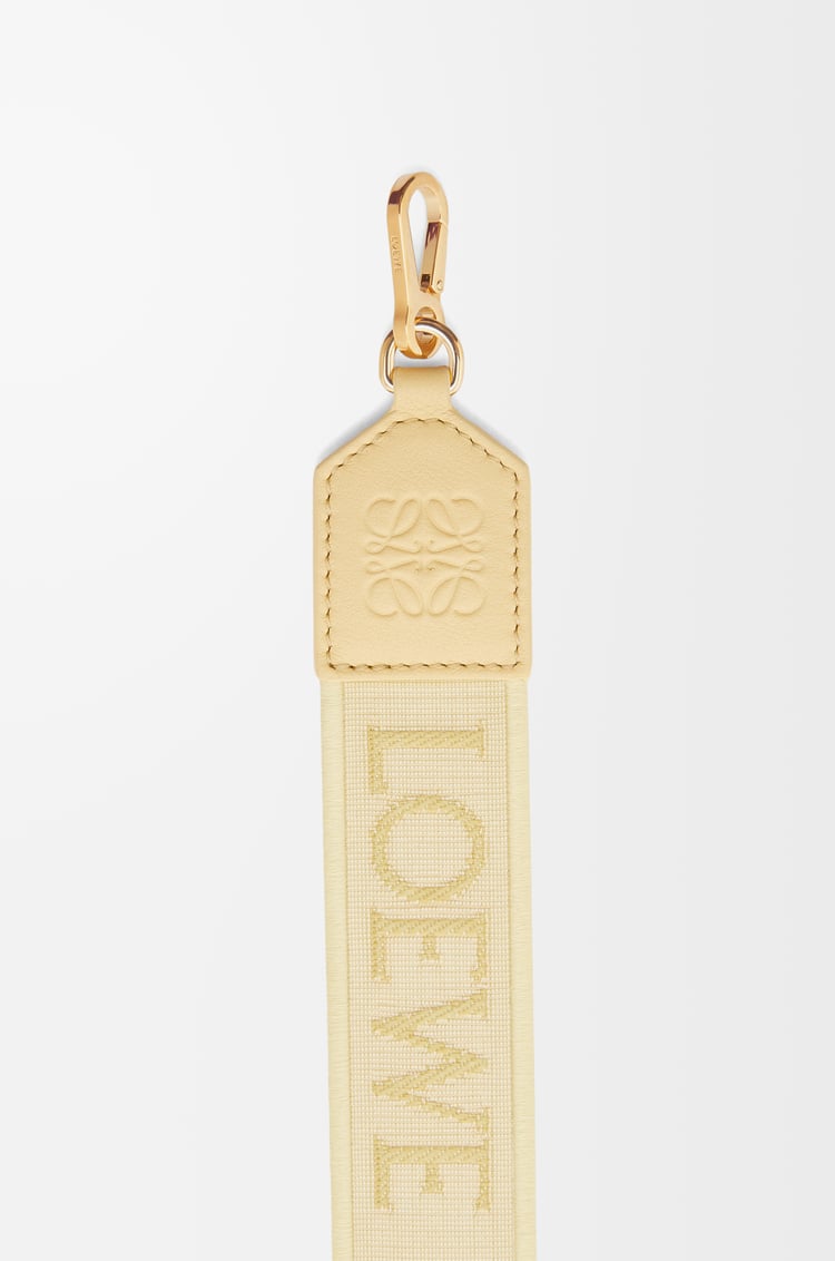 LOEWE アナグラム ストラップ（ジャカード&カーフ） バニラ