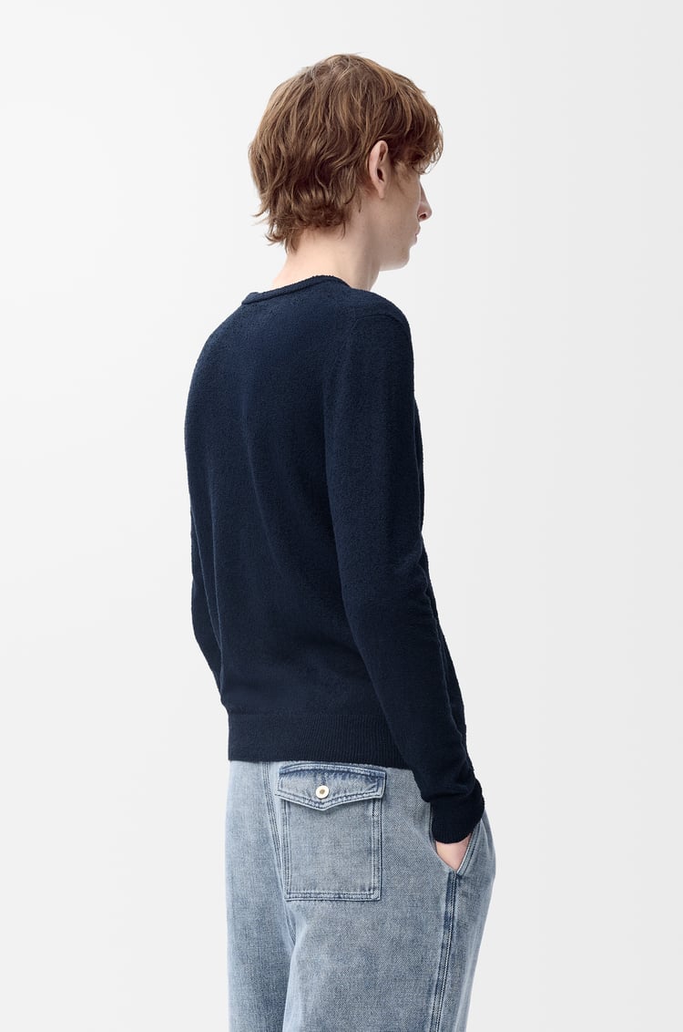 LOEWE Sweater in cotton blend Navy Blue